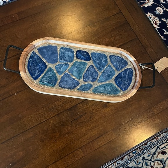 Wooden tray design with resin - Picture 5 of 5